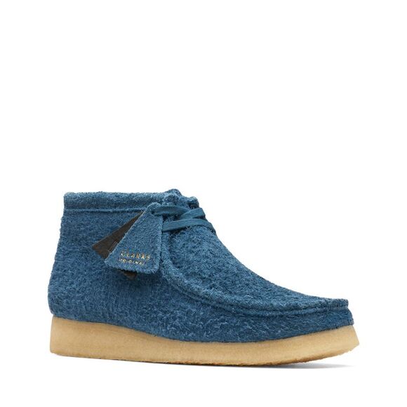 Clarks Mens Wallabee Boot Blue Boots (NWT) - Picture 2 of 6
